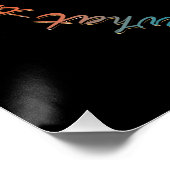 スパイラル感動的引用文ピーチ&アクアドラゴンフライ ポスター (コーナー)