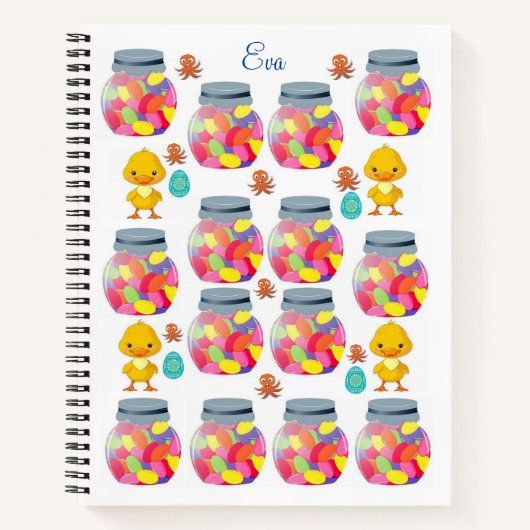 スパイラル手帳クラゲ ノートブック (正面)