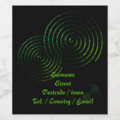 スパイラル最も古いシンボル、ケルト文化 ワインラベル (シングルラベル)