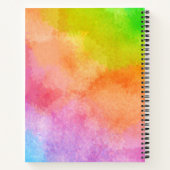 スパイラル水彩絞り染め手帳 ノートブック (裏面)