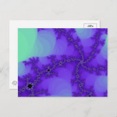 スパイラル波状フラクタル葉書 ポストカード (正面/裏面)