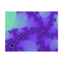 スパイラル波状フラクタル葉書