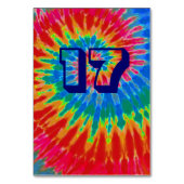 スパイラル絞り染め結婚のテーブル17号 テーブルナンバー (裏面)