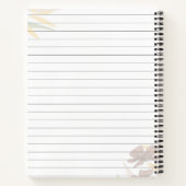 スパイラル綴じハート印刷紙日記 ノートブック (裏面)