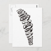 スパイラル考え ポストカード (正面/裏面)