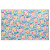 スパイラル虹の水色抽象芸術 ファブリック (ファットクウォーター)