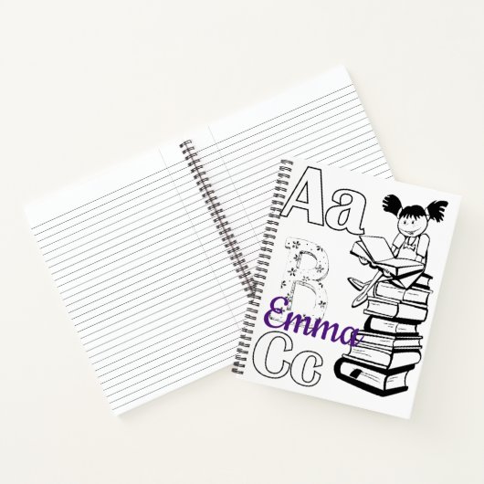 スパイラル読手帳カラーリングの教科書 ノートブック (内部)