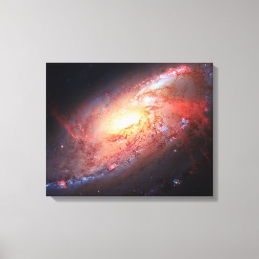 スパイラル銀河系アンドロメダ天の川宇宙の星 キャンバスプリント (正面)