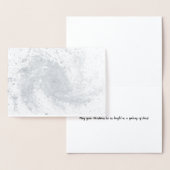 スパイラル銀河系クリスマスカード – シルバーフォイル 箔カード (ディスプレー)