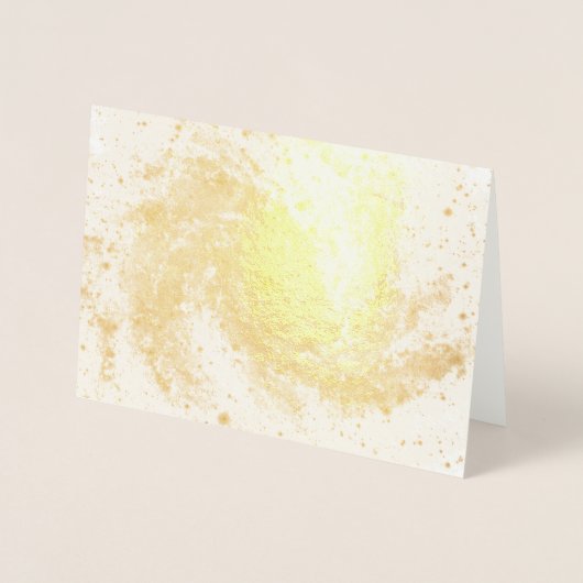 スパイラル銀河系クリスマスカード 箔カード (正面)