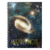 スパイラル銀河系星星雲ハッブル望遠鏡写真 ノートブック (正面)