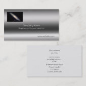 スパイラル銀河系- NGC 253メタリックルックテンプレート 名刺 (正面/裏面)