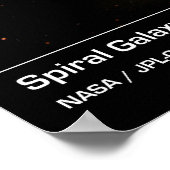 スパイラル銀河系M51渦銀河系ポスター/プリント ポスター (角)