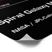 スパイラル銀河系M81 – スピッツァー宇宙望遠鏡 ポスター (角)