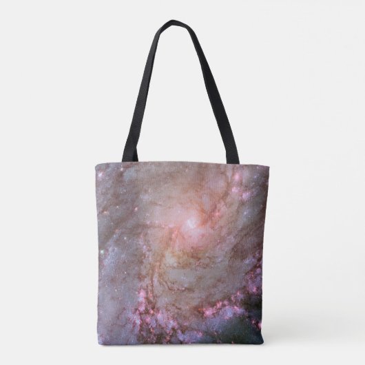 スパイラル銀河系M83、星の形成で燃え上がる。 トートバッグ (裏面)