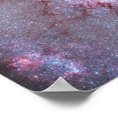 スパイラル銀河系M83、星の形成で燃え上がる。 ポスター (角)