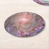 スパイラル銀河系M83、星の形成で燃え上がる。 ラウンドペーパーコースター (アングル)