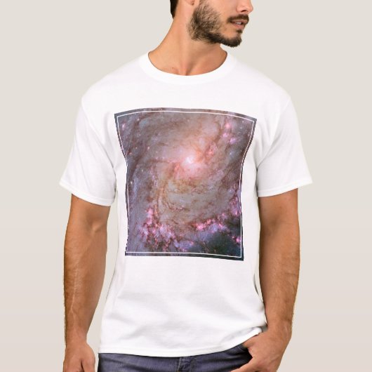 スパイラル銀河系M83、星の形成で燃え上がる。 Tシャツ (正面)