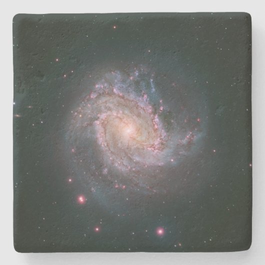 スパイラル銀河系M83 (NASA) ストーンコースター (正面)