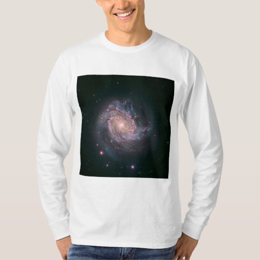 スパイラル銀河系M83 (NASA) Tシャツ (正面)