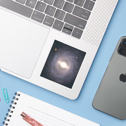 スパイラル銀河系Ngc 1015. シール (ノートパソコンとiPhone)