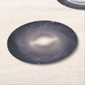 スパイラル銀河系Ngc 1015. ラウンドペーパーコースター (アングル)
