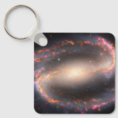 スパイラル銀河系Ngc 1300. キーホルダー (正面)