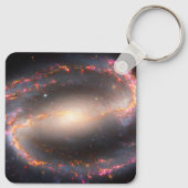 スパイラル銀河系Ngc 1300. キーホルダー (裏面)