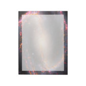 スパイラル銀河系Ngc 1300. ノートパッド (回転)