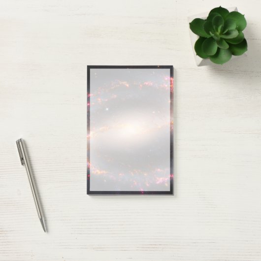 スパイラル銀河系Ngc 1300. ポストイット (オフィス)