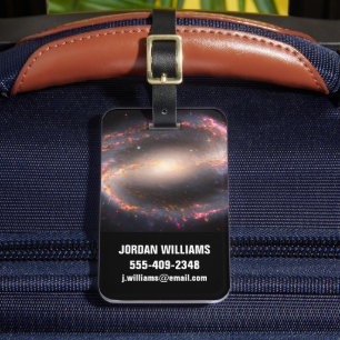 スパイラル銀河系Ngc 1300. ラゲッジタグ