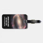 スパイラル銀河系Ngc 1300. ラゲッジタグ (裏面横)