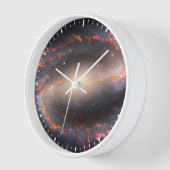 スパイラル銀河系Ngc 1300. 壁時計 (傾斜)