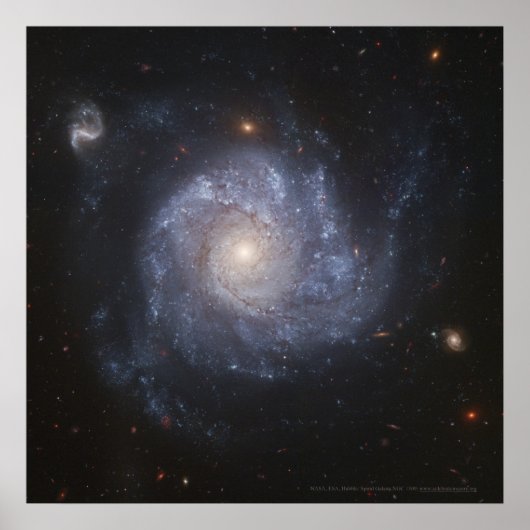 スパイラル銀河系NGC 1309 12x12 (11x11) ポスター (正面)