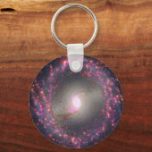 スパイラル銀河系Ngc 3351. キーホルダー (裏面)