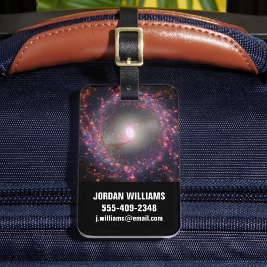 スパイラル銀河系Ngc 3351. ラゲッジタグ (正面インサイチュ2)