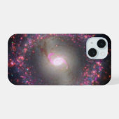 スパイラル銀河系Ngc 3351. iPhone 15ケース (裏面横)