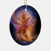 スパイラル銀河系SMM J2135-0102アーティストインプレッション セラミックオーナメント (右)