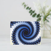 スパイラル霜の降りたフラクタル ポストカード (スタンド正面)