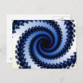 スパイラル霜の降りたフラクタル ポストカード (正面/裏面)