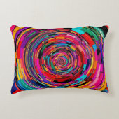 スパイラル鮮やかアート アクセントクッション (正面)