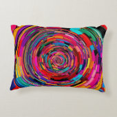 スパイラル鮮やかアート アクセントクッション (裏面)