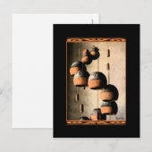 スパイラル クレイ ウィンド チャイム 静物 思ってる ポストカード (正面/裏面)