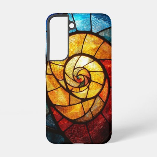 スパイラル ゴールド SAMSUNG GALAXYケース (裏面)