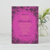 スパイラル＆スターズ 赤ちゃん命名式 招待状 (スタンド正面)