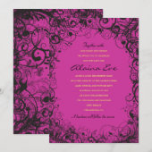 スパイラル＆スターズ 赤ちゃん命名式 招待状 (正面/裏面)