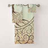 スパイラル・ツリー・オブ・ライフ – イグドラシル バスタオルセット (インサイチュ)