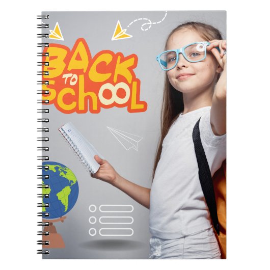 スパイラル フォト ノートブック (80ページ モノクロ) (正面)