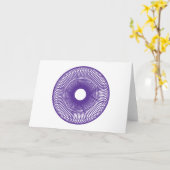 スパイラル フラワー カード (黄色い花)