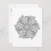 スパイラル ラウンド エレメント ポストカード (正面/裏面)